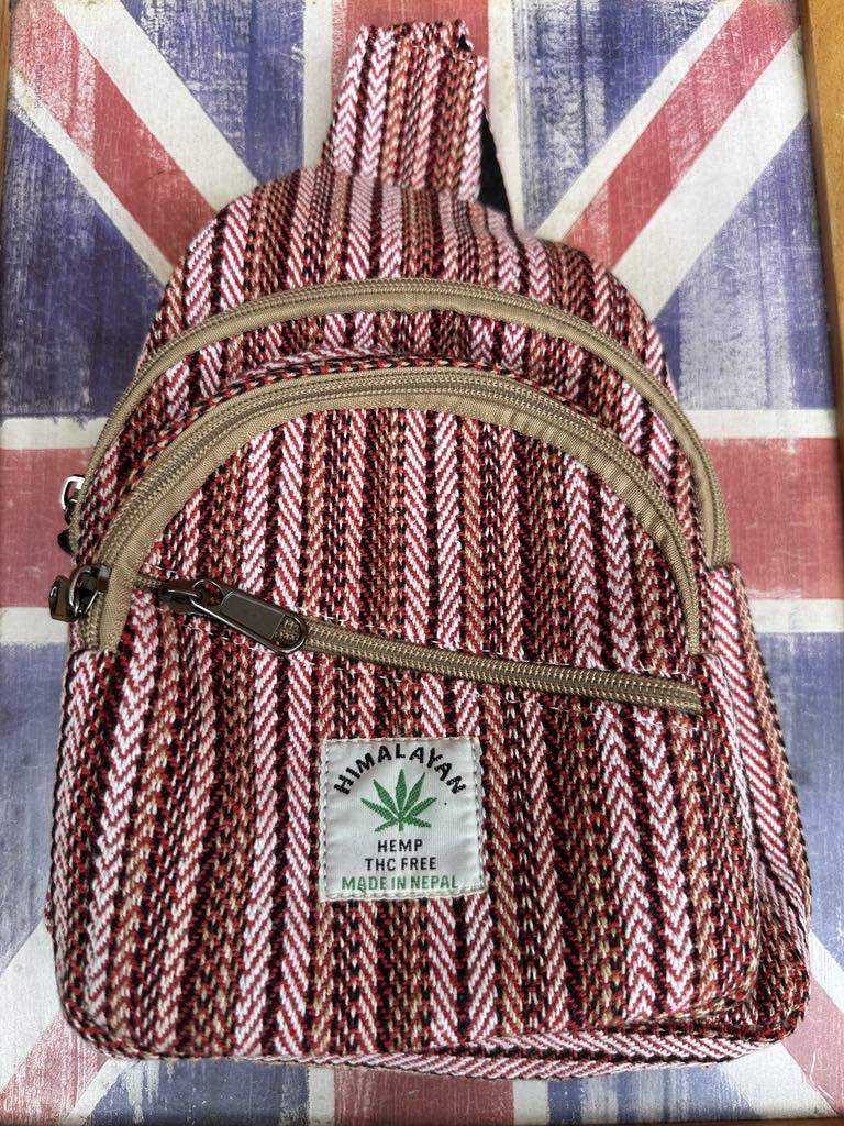 Himalayan Hemp Sling Bag – Handmade in Nepal – Small 30x21cm