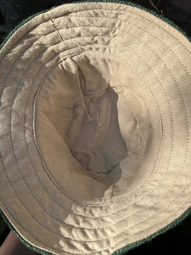 Green Handmade Hemp Bucket Hat ā Unisex One Size Fits All ā Eco-Friendly Festival Boho Style
