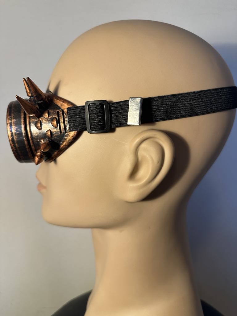 Bronze Spiked Steampunk Goggles