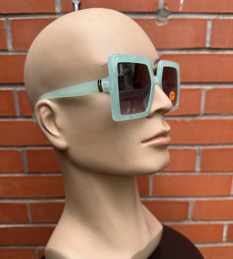 Rayflector VTG984 Oversized Square Sunglasses Mint Green | London Design UV400 CE