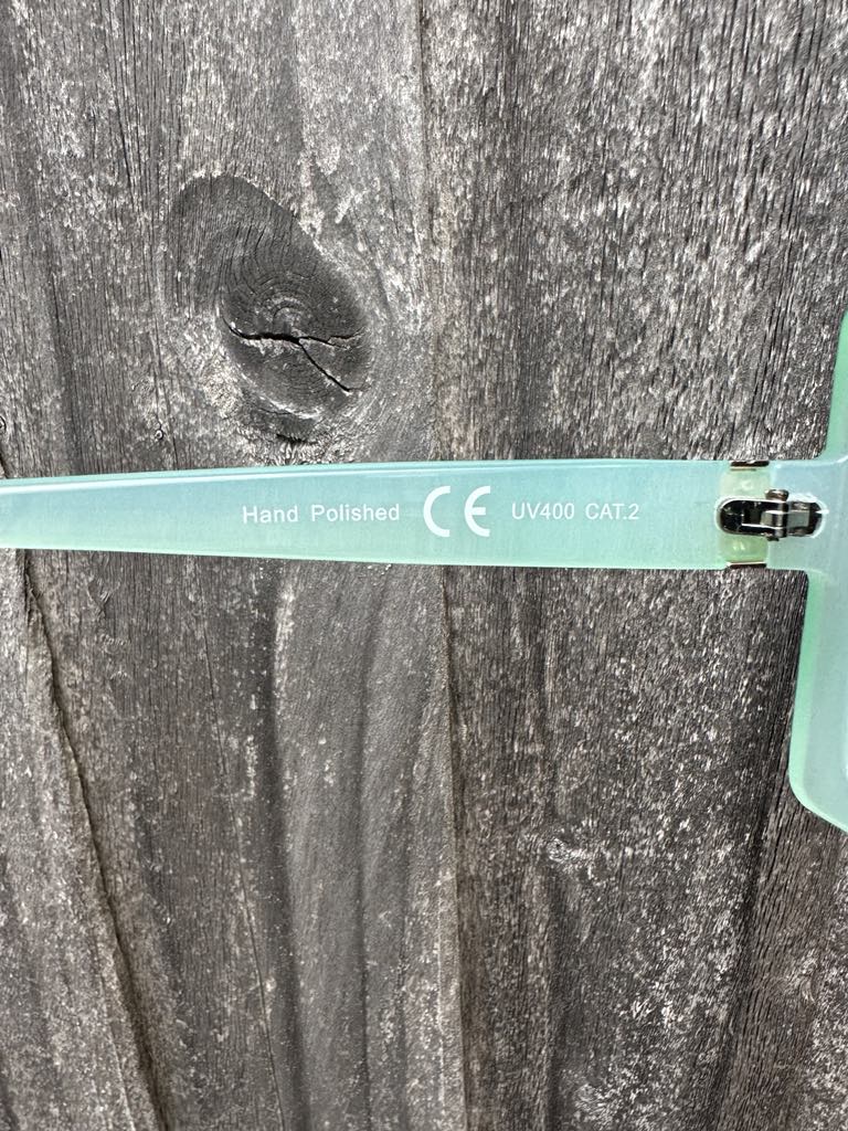 Rayflector VTG984 Oversized Square Sunglasses Mint Green | London Design UV400 CE