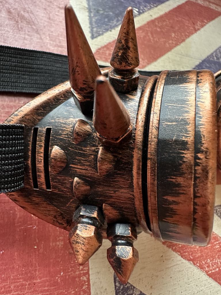 Bronze Spiked Steampunk Goggles