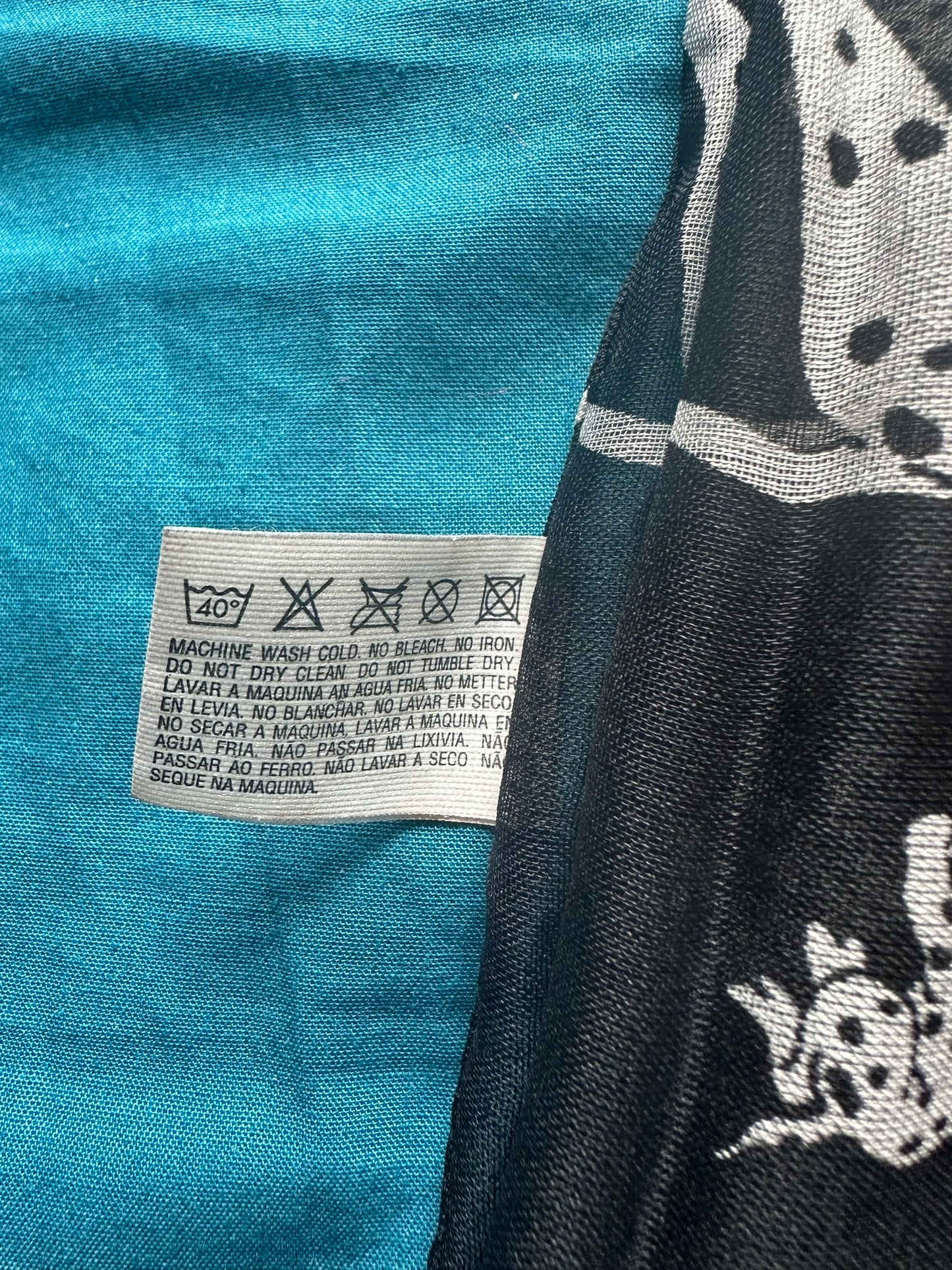 Vintage Dalmatian Dog Print Scarf 28x128cm - Made in Italy - 100% Polyester