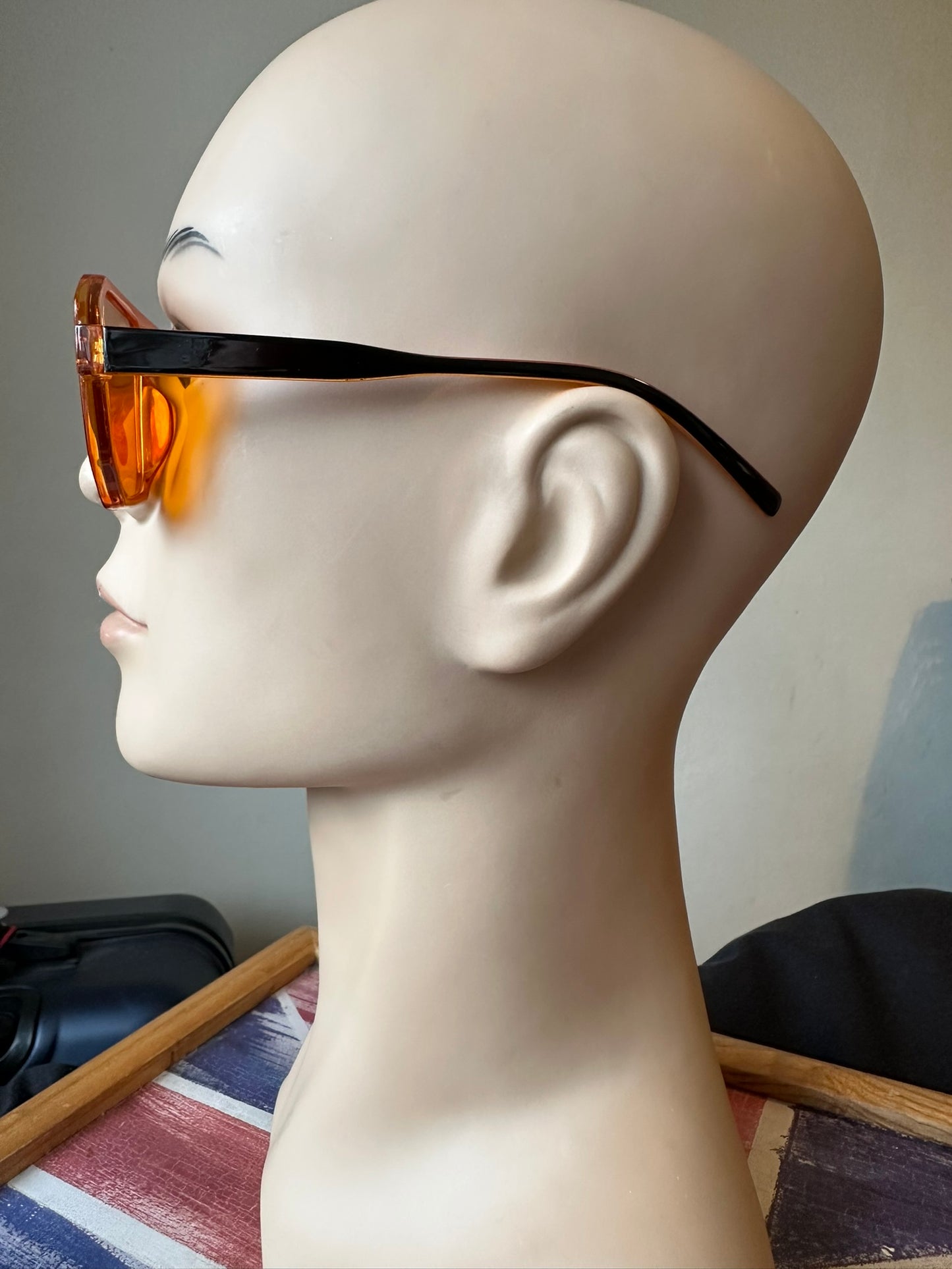Rayflector VTG962 Retro Sunglasses Orange Lens UV400 Cat.1 – Hand Polished Vintage Style