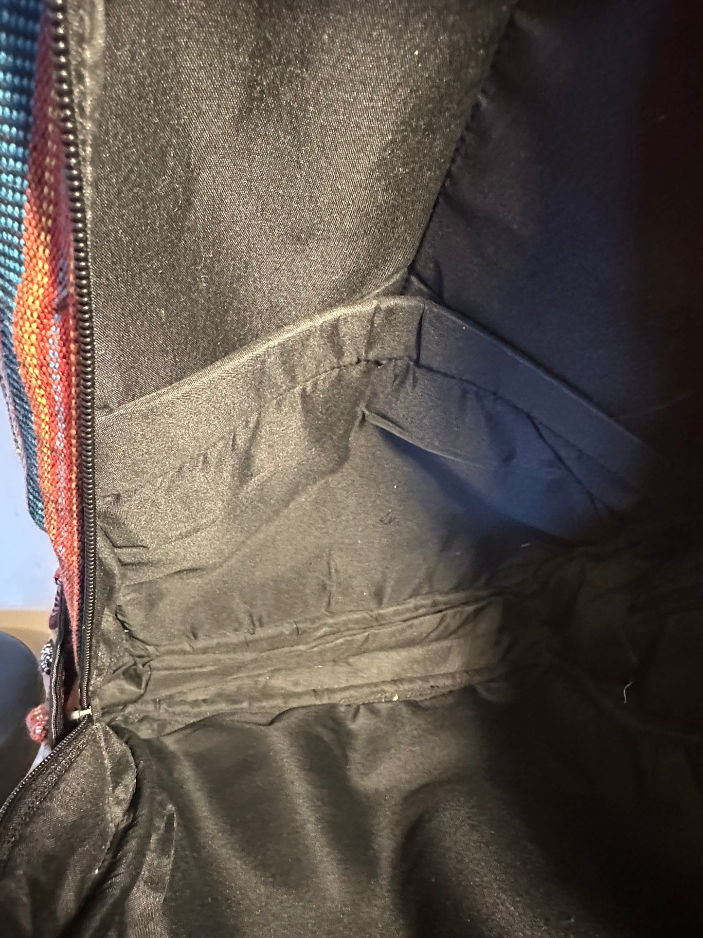 Himalayan Hemp Backpack 45x37 cm - Handmade THC-Free Boho Rucksack from Nepal