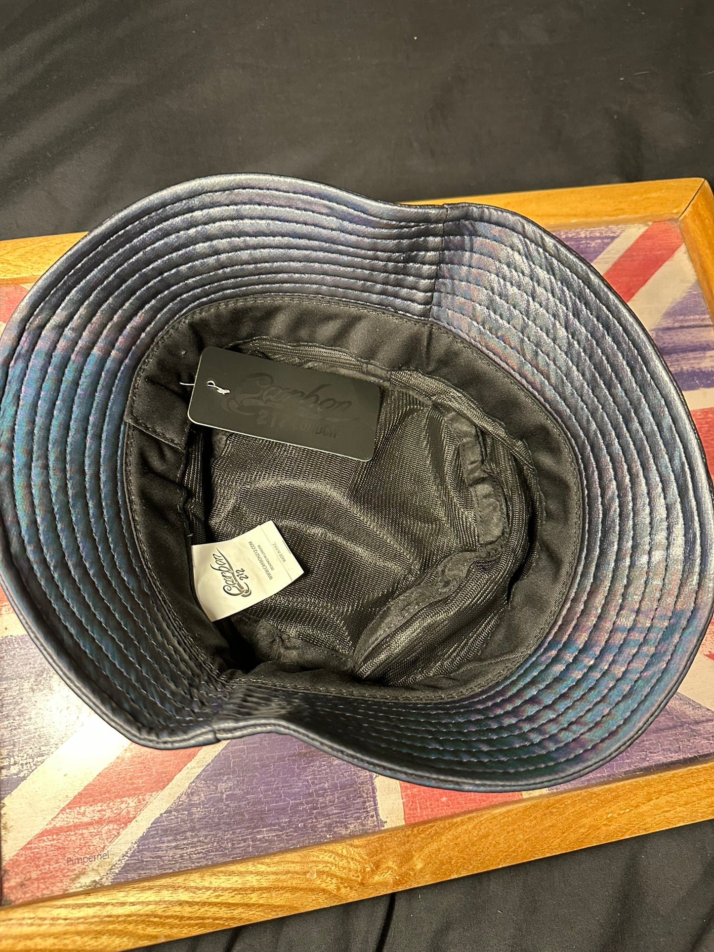 Urban Stylish Iridescent Bucket Hat – Unisex One Size – 100% Polyester