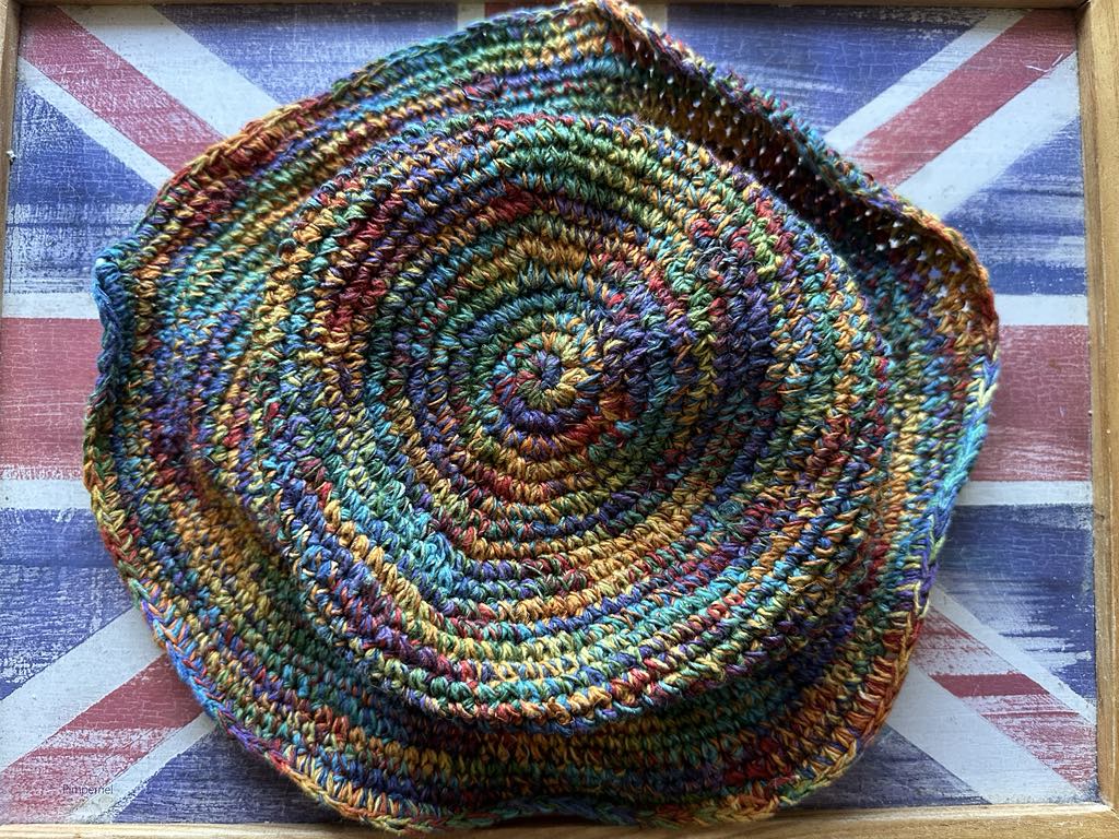 Handmade Multicolor Hemp Festival Hat β Shapeable Brim with Wire β Unisex Boho Style