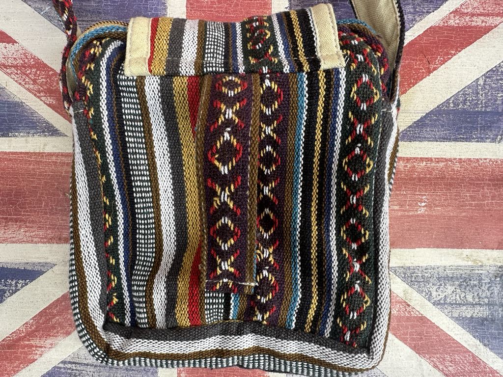 Himalayan Hemp Shoulder Bag Small 22x17cm – Handmade Nepal Crossbody Pouch THC-Free