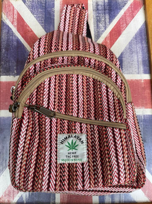 Himalayan Hemp Sling Bag – Handmade in Nepal – Small 30x21cm
