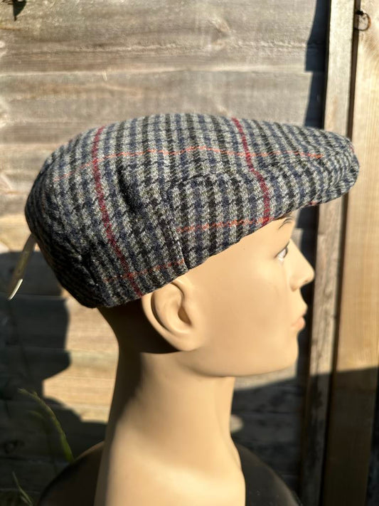 Classic Tweed Flat Cap – 100% Wool Newsboy Hat – One Size Fits All – Vintage Style