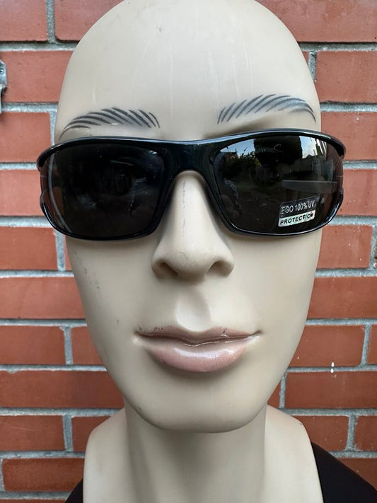 EGO Eyewear 5903 01 Wraparound Sunglasses Black Frame 100% UV Protection Sport Style