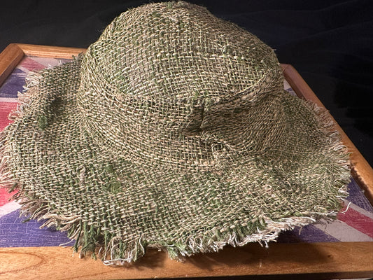 Vintage Style Hemp Hat with Bendable Wire Brim – Shapeable, Eco-Friendly