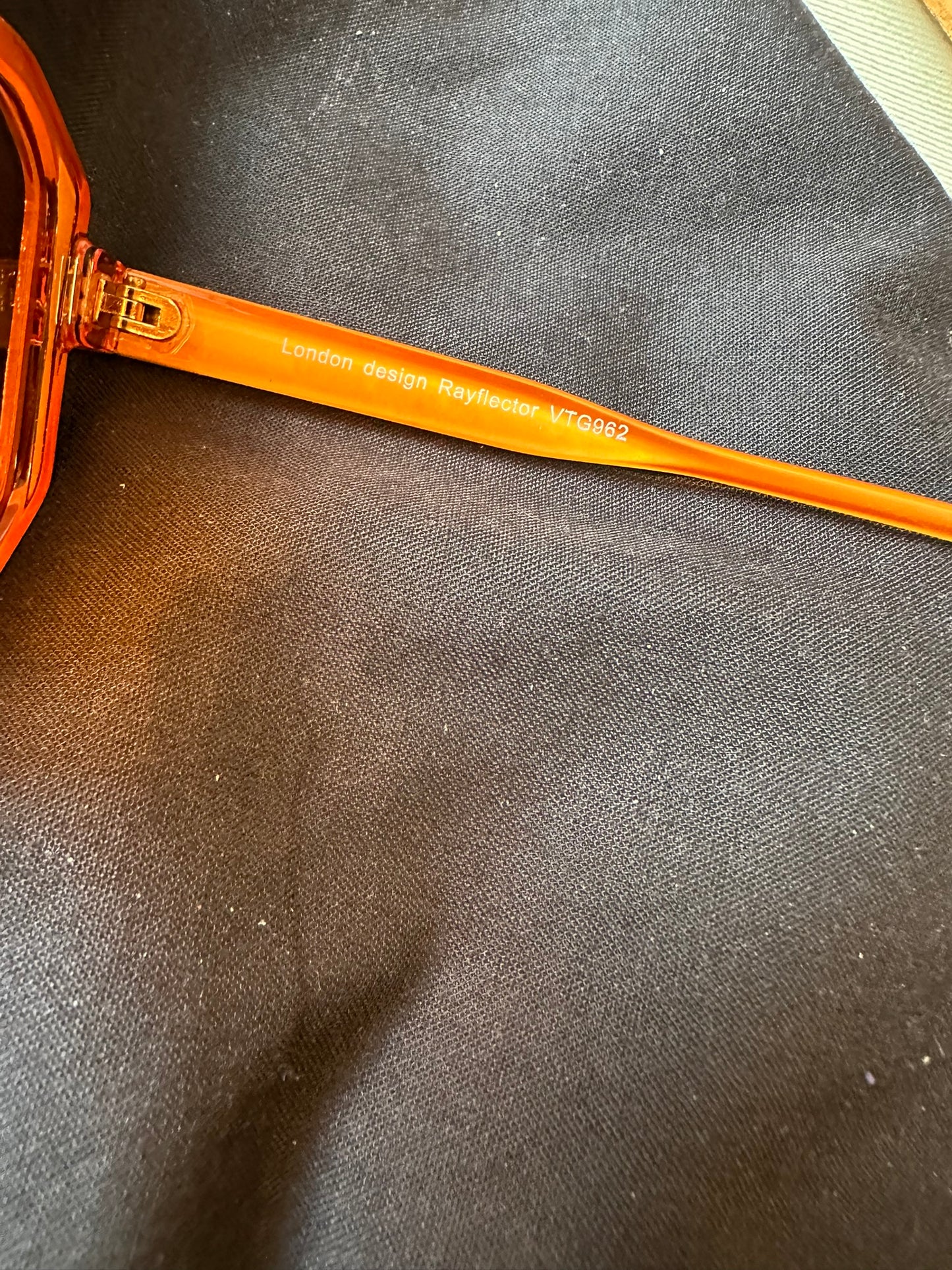 Rayflector VTG962 Retro Sunglasses Orange Lens UV400 Cat.1 – Hand Polished Vintage Style