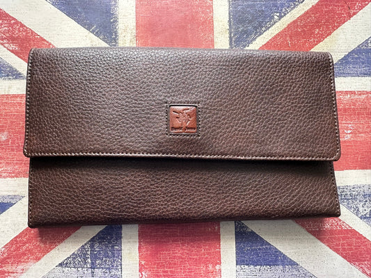 Premium Quality Brown Faux Leather Wallet | 20x12cm | Multi-Card Slots & Zip Pocket